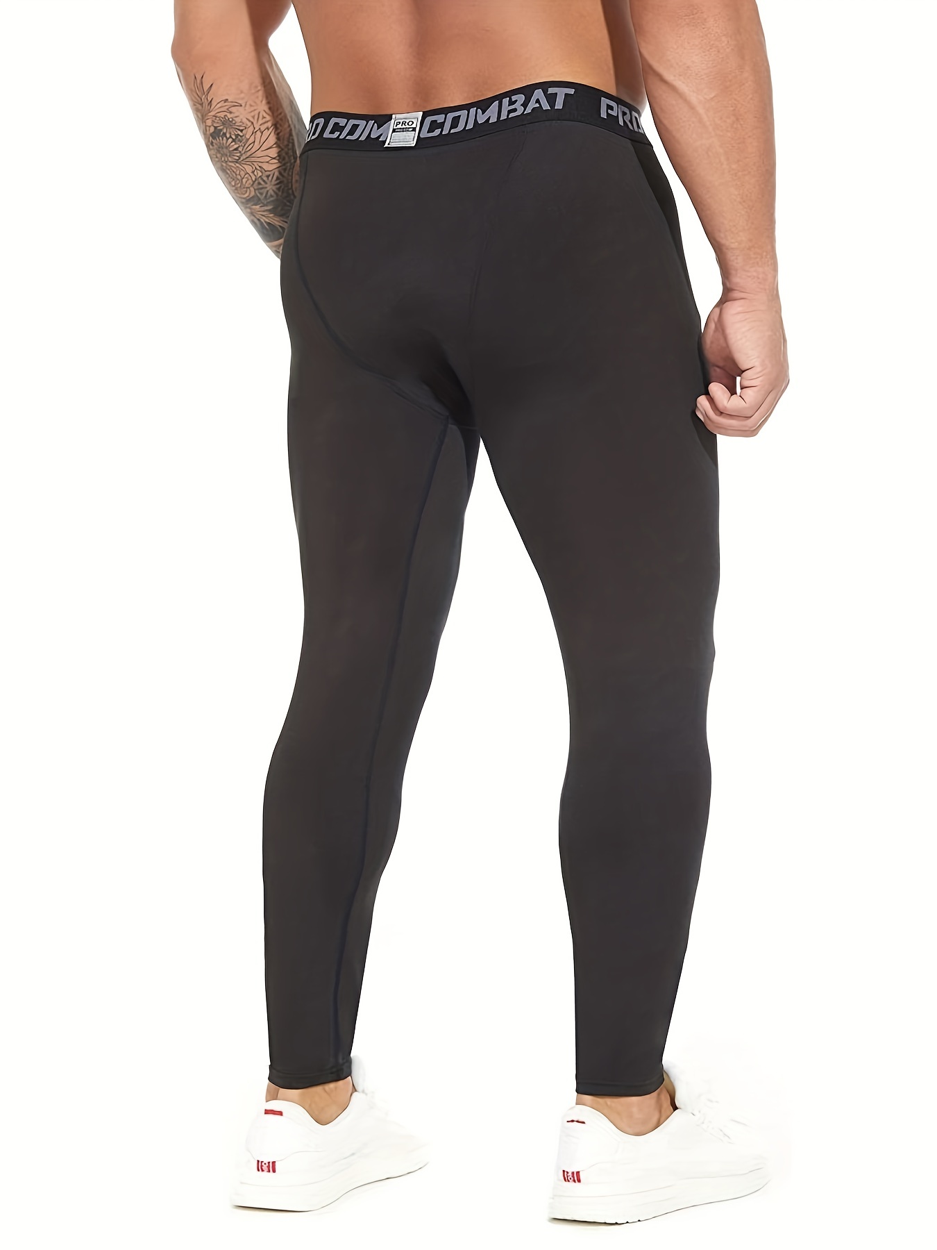 Pantalones de compresión para hombre, leggings atléticos, mallas para  correr y gimnasio con bolsillos