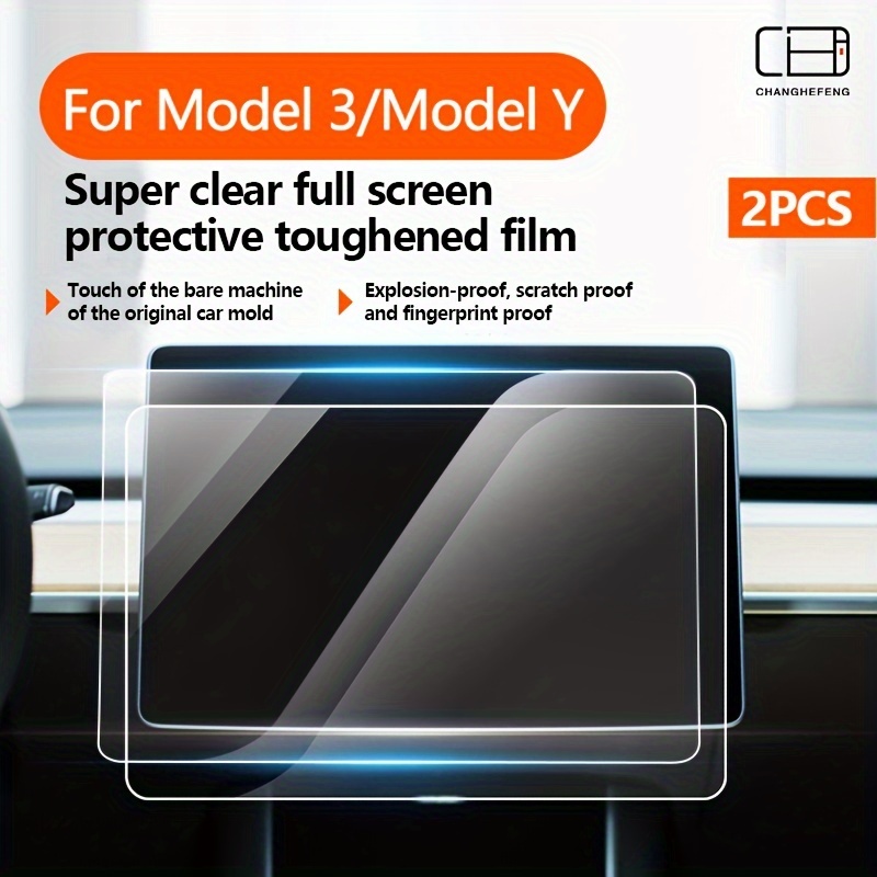 Tempered Glass (9H) Screen Protector for Model 3/Y, Matte