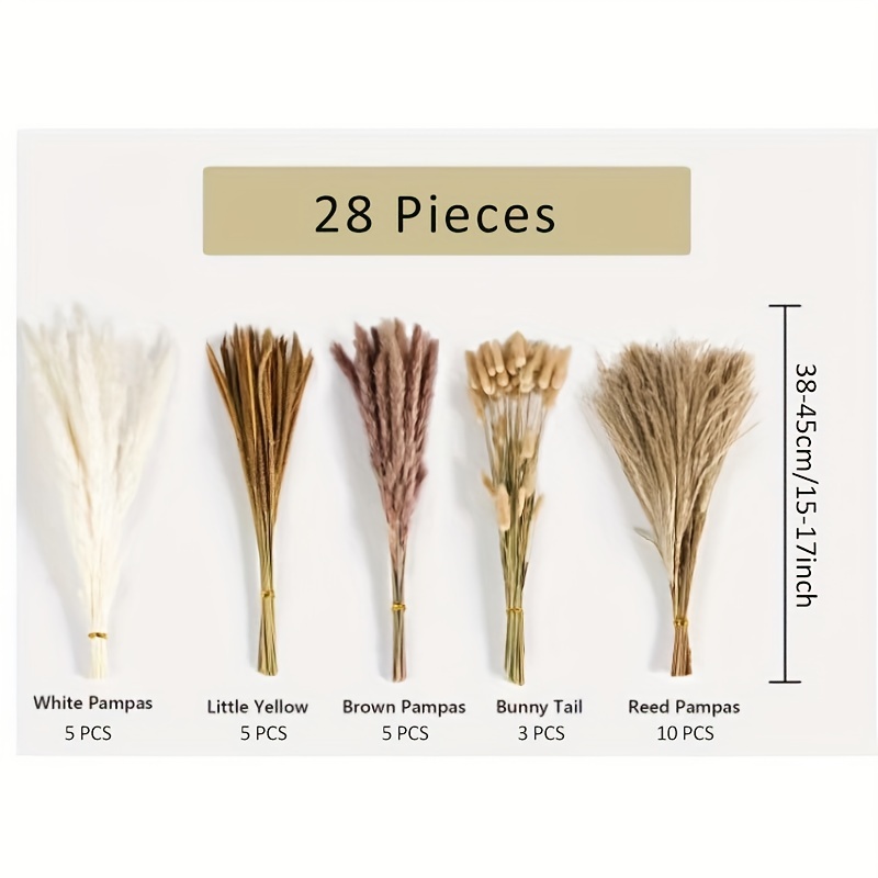 Pampas Grass Decor, Natural Dried Flowers, Reed Grass Bouquet For Wedding  Boho Flowers Home Table Decor, Rustic Farmhouse Party, Merry Christmas  Decorations For Home New Year Gifts, Aesthetic Room Decor, Home Decor 