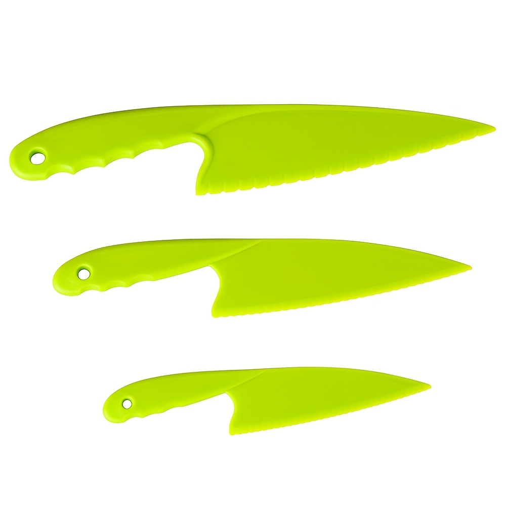 Plastic Kitchen Knife Set, Safe Cooking Chef Plastic Knives