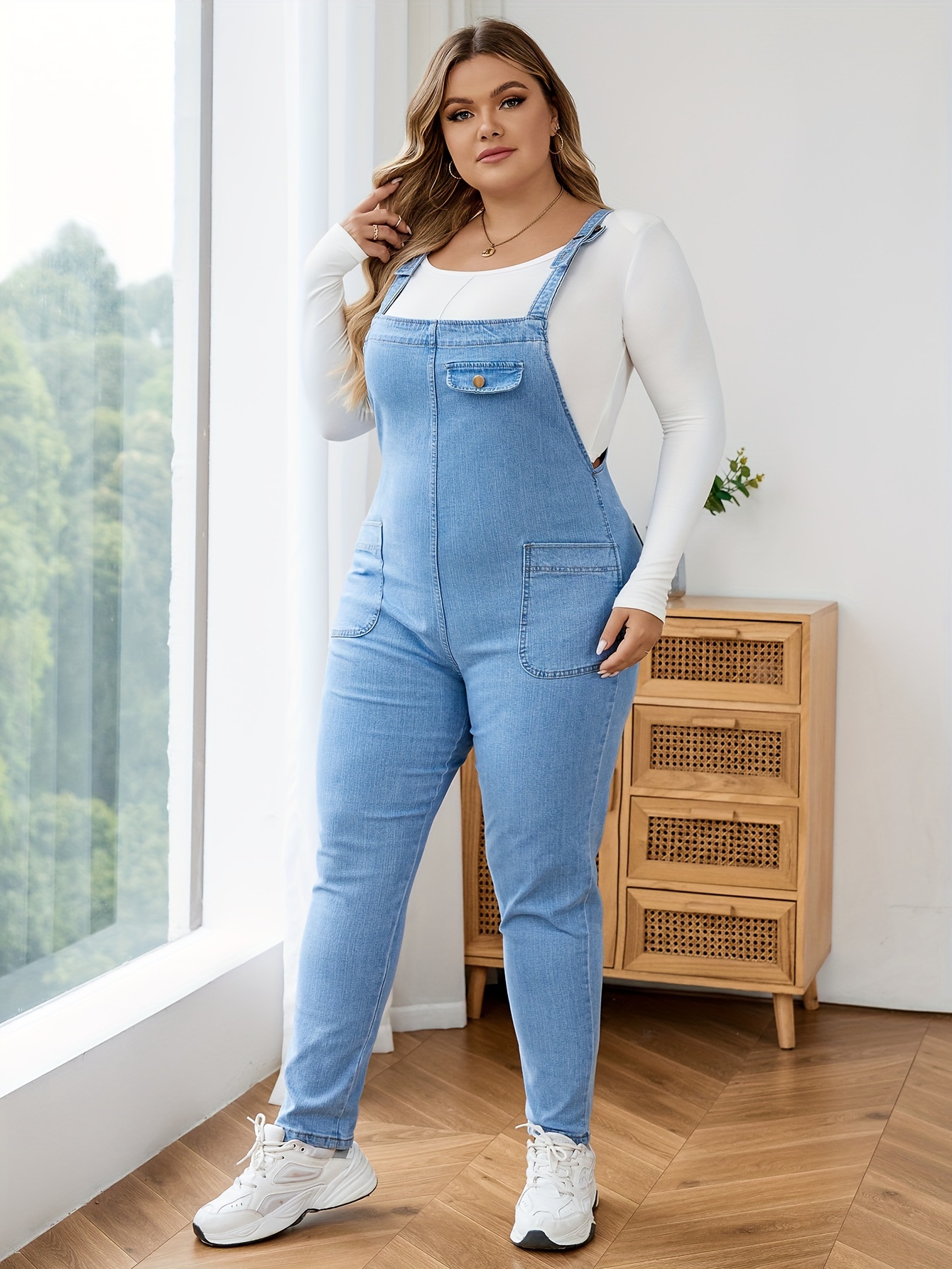 Jeans Overall Jumpsuit Plus Size Jumpsuits Women High Waist