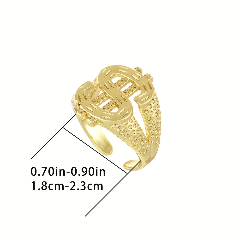 S Letter Ring Fashionable Street Finger Ring