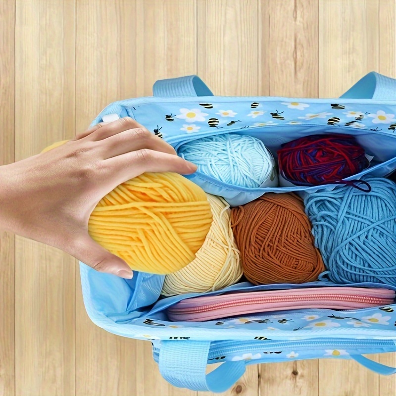 Yarn Storage Bag, Crochet Storage Bag, Large-capacity Travel