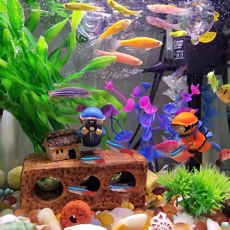 Cousduobe Aquarium Fish Tank Decorations Accessories, with Mossy Trunk –  KOL PET