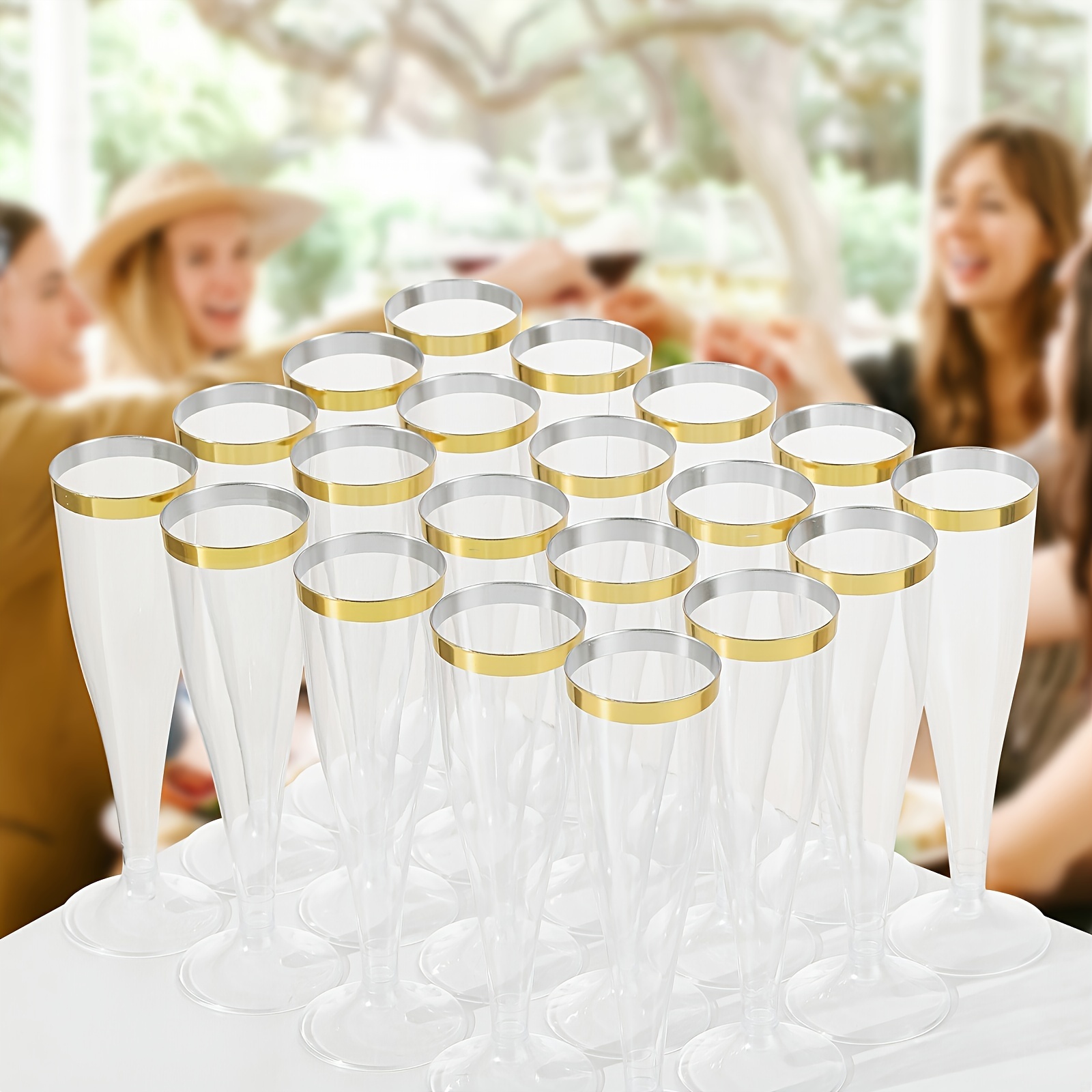 Disposable glasses store for wedding