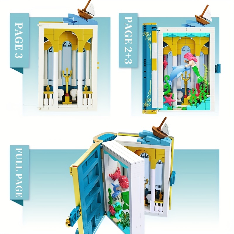 Fairytale Series Building Blocks Book Alice In Wonderland - Temu