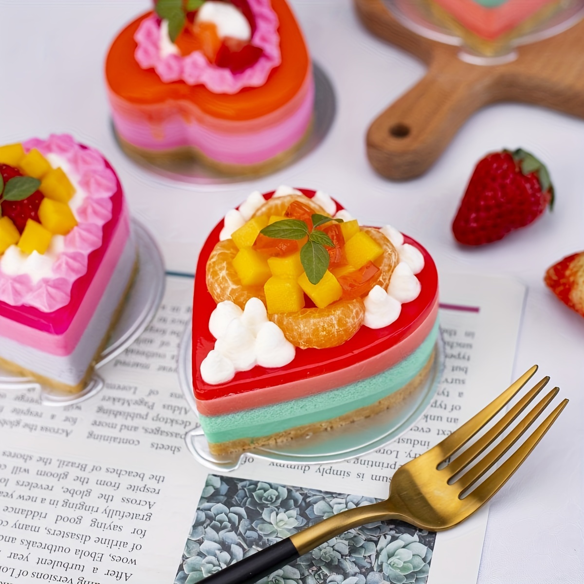 Sushi Mold Set Cake Styling Heart Shaped Sushi Mold Baked Jelly