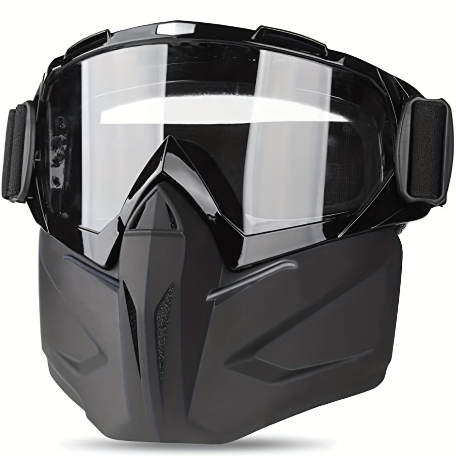 Máscara de airsoft y gafas, ajustable de malla de acero para media cara  protección cara cráneo, gafas para exteriores para paintball tiro, cosplay
