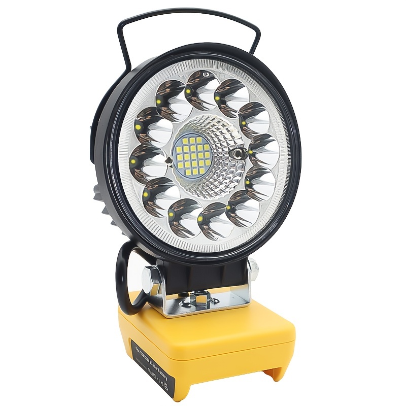 T-SUN Luz de trabajo LED recargable Luz de trabajo portátil inalámbrica Luz  de trabajo 180 ° Rotar IP65 Luz de inundación a prueba de agua con batería
