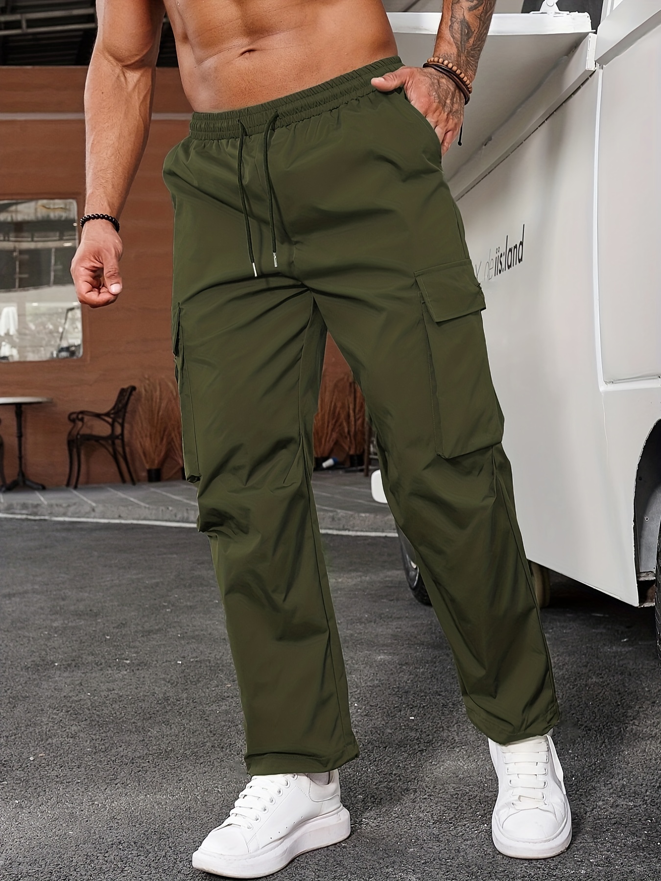 Pantalones Cargo para Hombre Lisos y Camuflaje