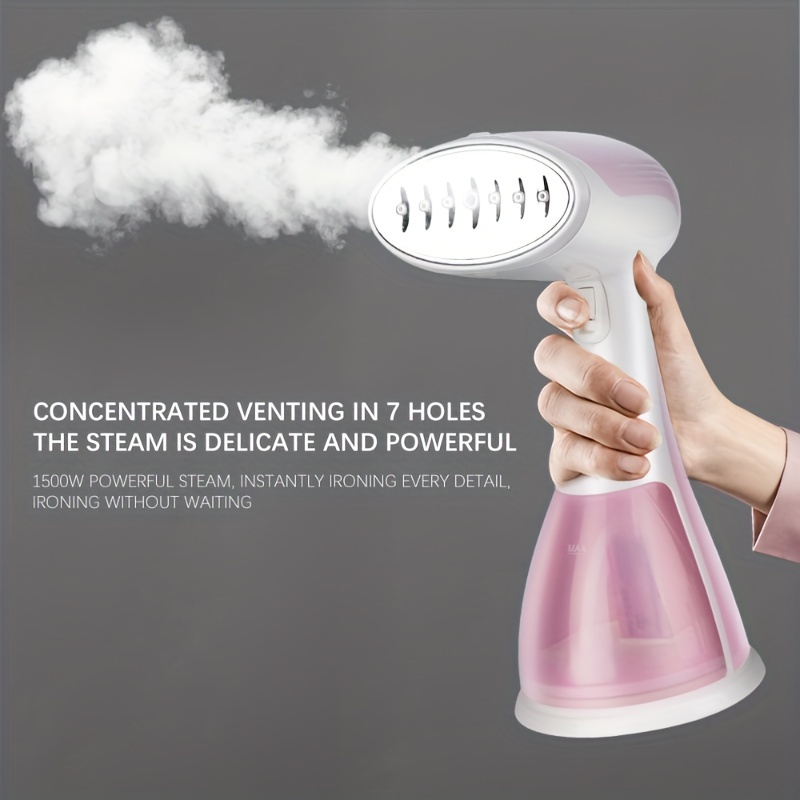 BEAUTURAL Steamer for Clothes, Portable Handheld Garment Fabric Wrinkles  Remover, 30-Second Fast Heat-up, Auto-Off, Large Detachable Water Tank