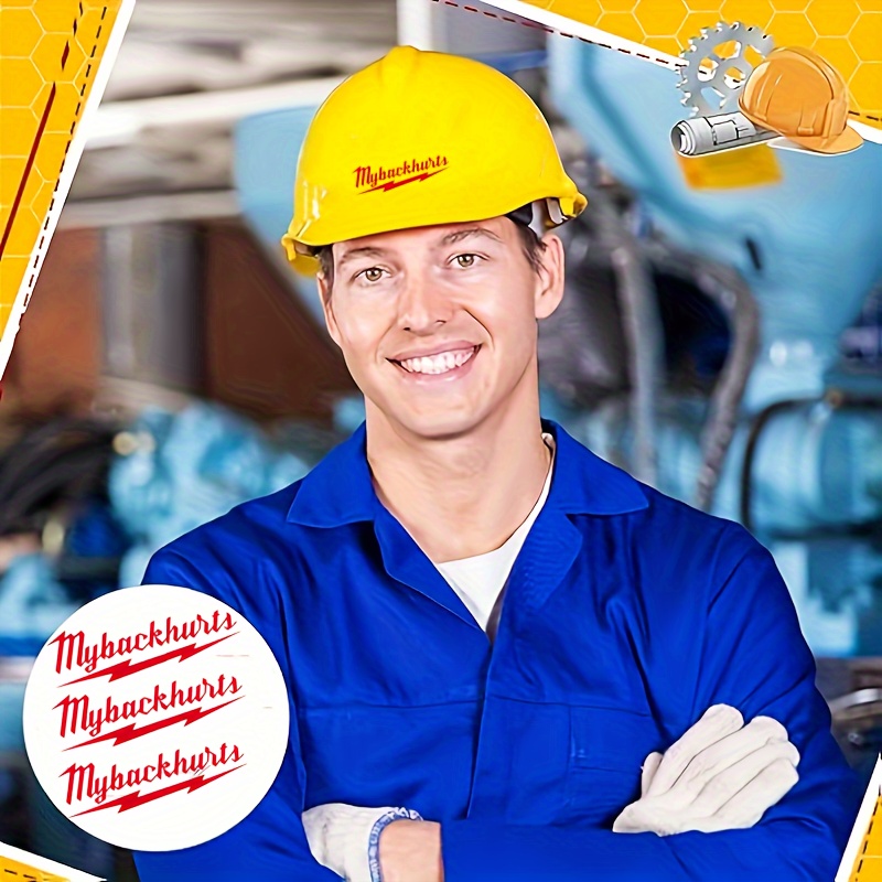 Back Hurts Hard Hat Work Sticker Hard Hat Sticker Fun Vinyl Temu