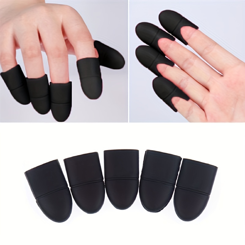 Fingers Reusable Silicone Nail Soakers Pad Holder Uv Gel - Temu