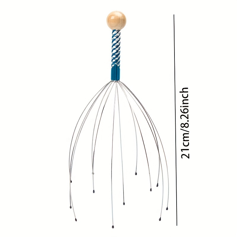 Octopus Head Massager Manual Scalp Massager, Random