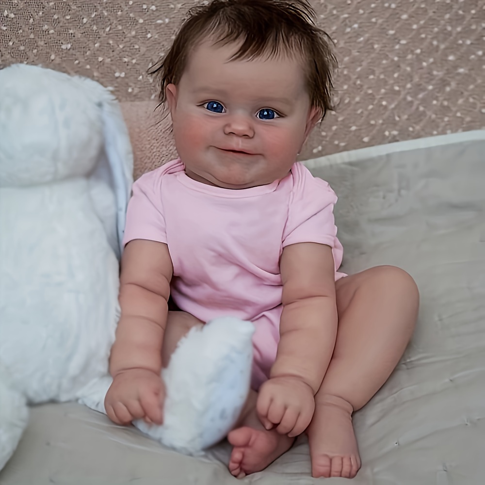 Muñecas de bebé realistas realistas para niña, vinilo de cuerpo completo de  silicona de 20 pulgadas, muñeca realista para dormir, recién nacida, ojos