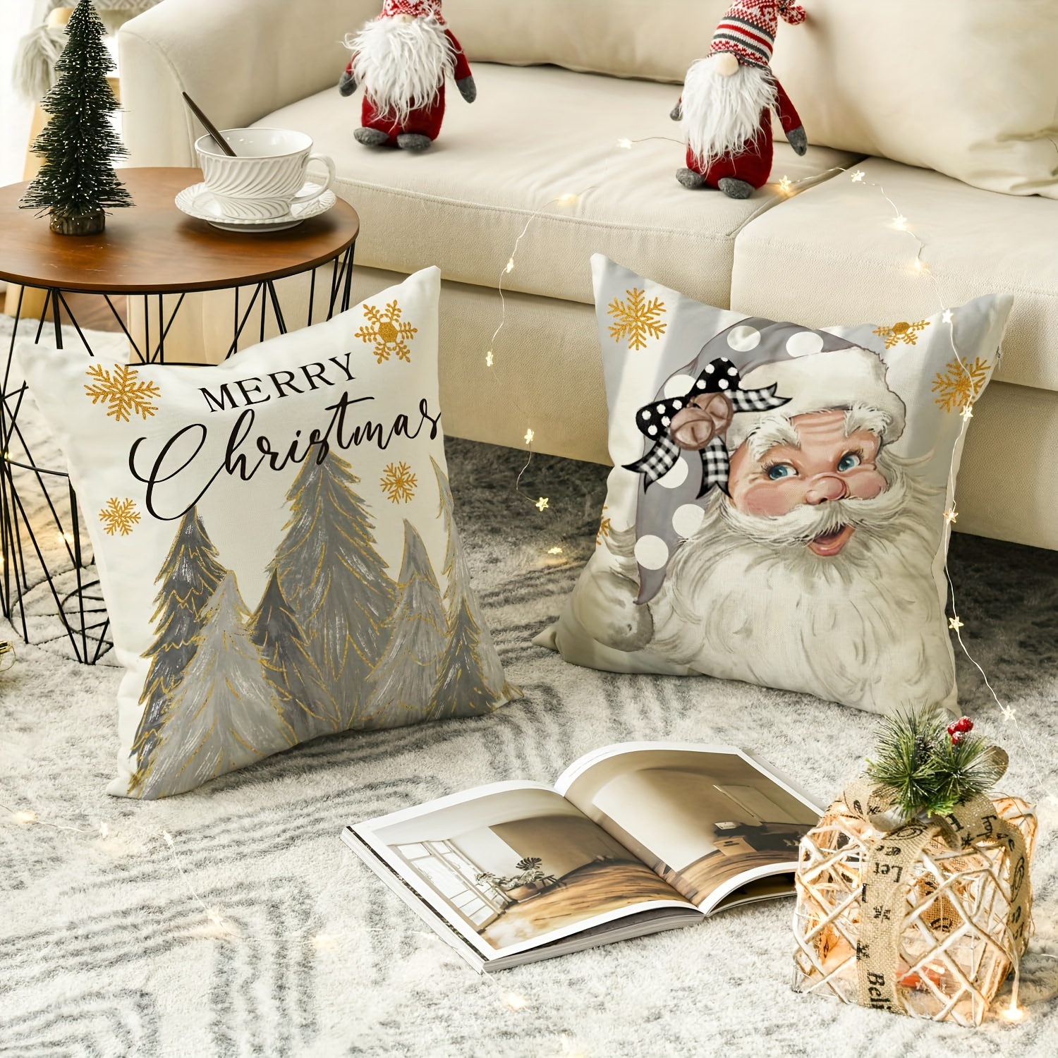 Christmas Santa Claus Throw Pillow Covers, Printed Throw Pillowcase, Throw  Pillow Covers Decor, Home Decor, Room Decor, Bedroom Decor, Living Room  Decor, Car Decor, Sofa Decor - Temu
