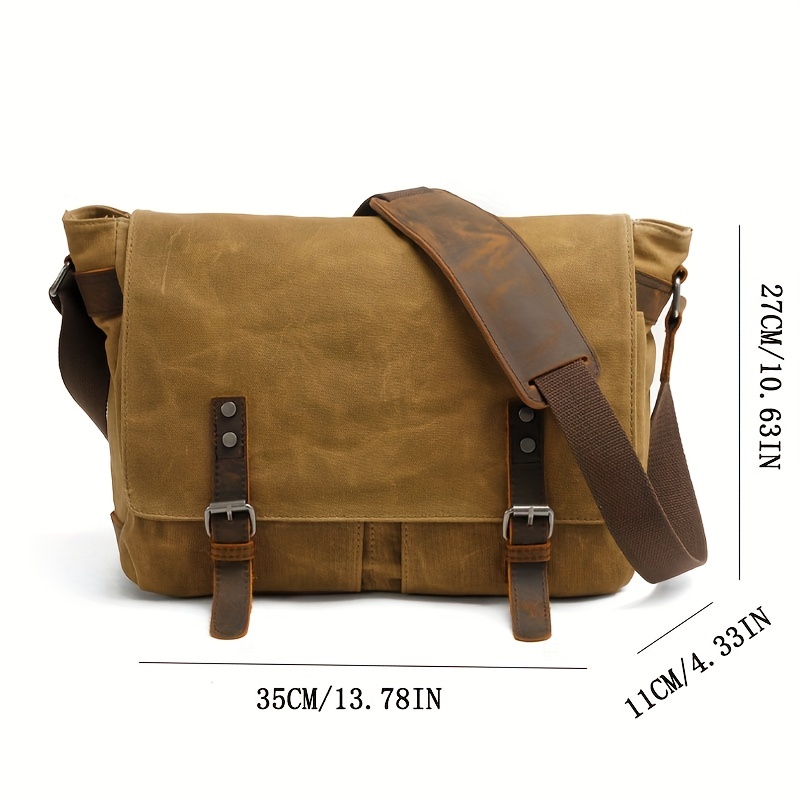 Mens canvas messenger clearance bag laptop