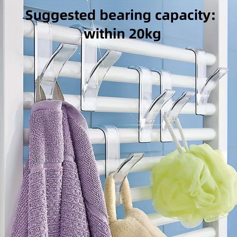 Plastic Single Hook Shelf Hook Radiator Hook Bathroom Towel - Temu
