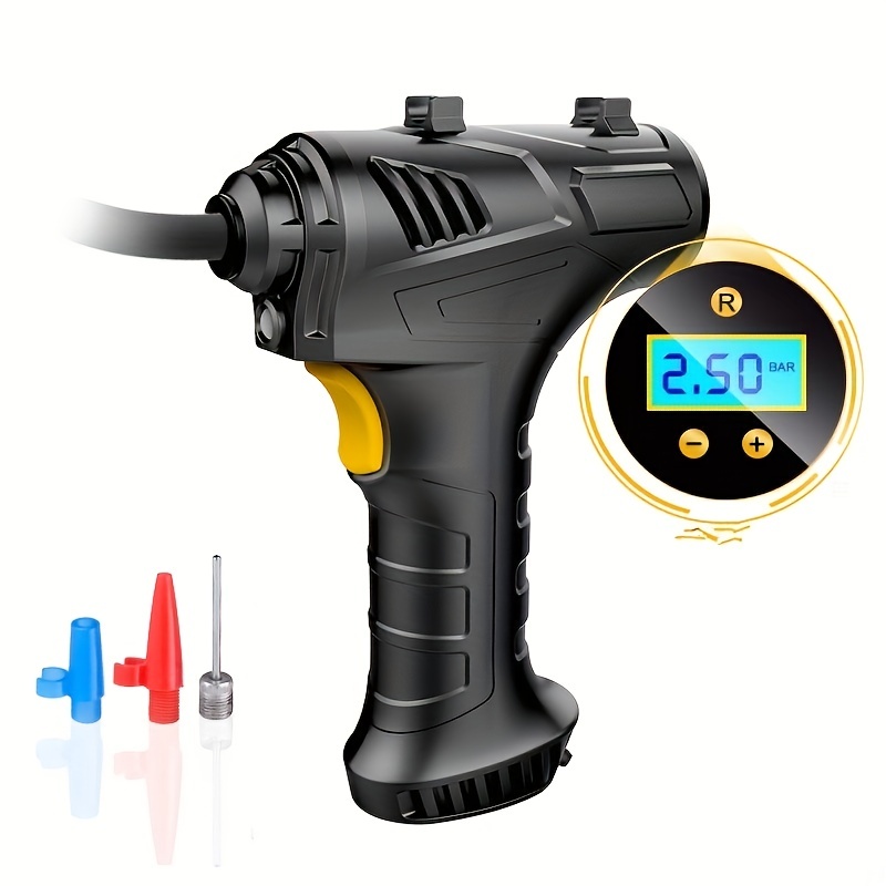 120W Rechargeable Cordless Air Compressor - Portable Wireless Inflatable  Pump For Car Tires, Bicycle Balls & More!
