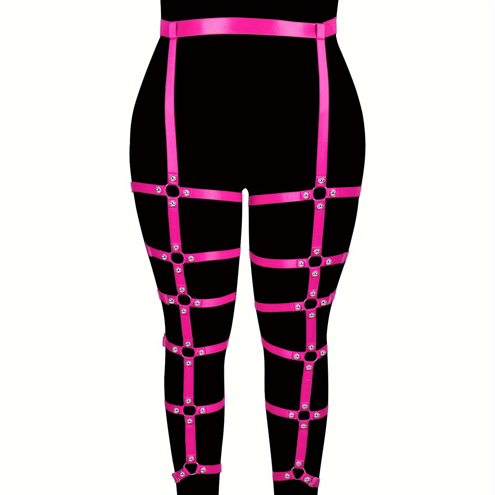 women body harness suspenders socks stockings goth underwear - Temu