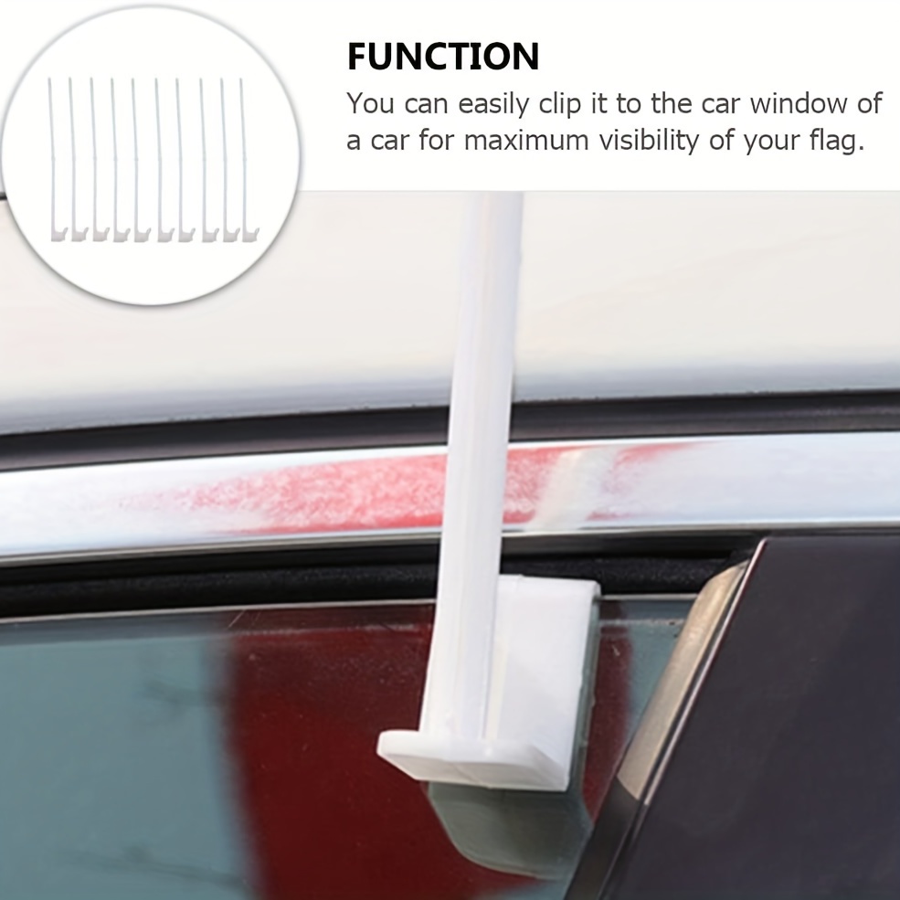 Car Flag with Window Clip - American
