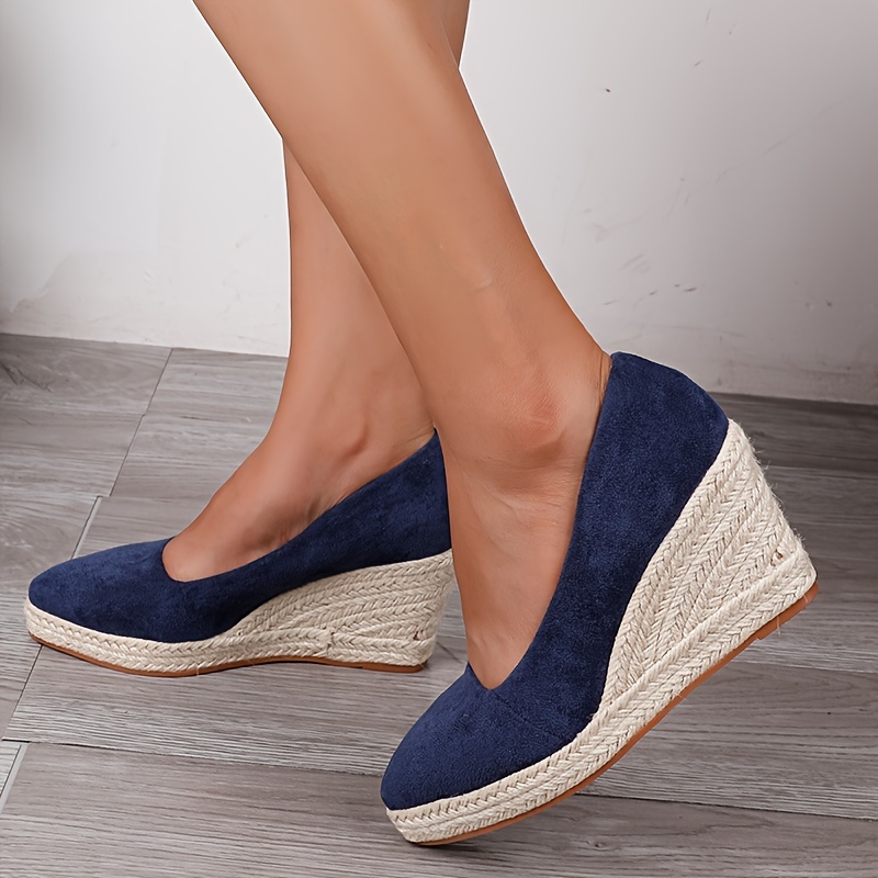 Blue wedge deals espadrilles uk