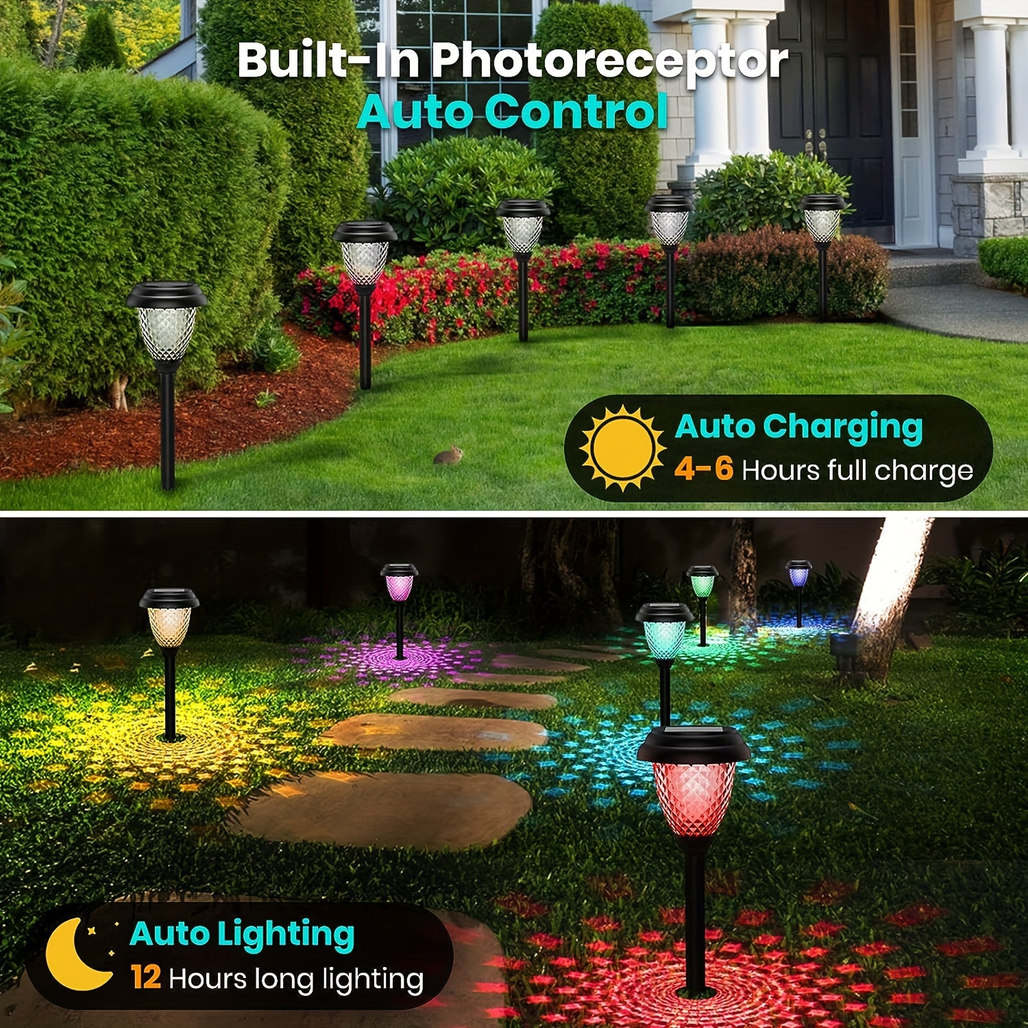 Bright Solar Shadow Aisle Lights Color Changing+warm White - Temu