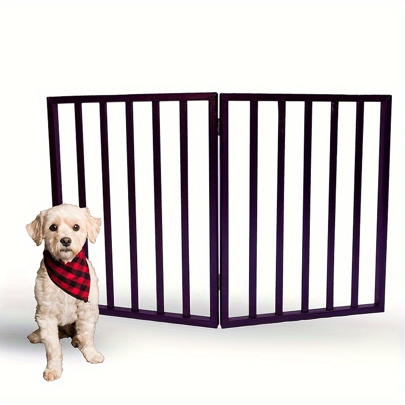 YOCAN Puertas de madera independientes para perros para la casa, puertas  para perros para puertas, escaleras, cercas de madera para perros, puerta  de