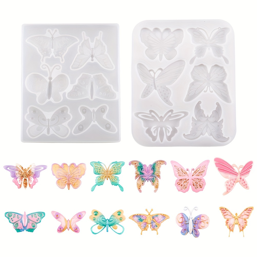 Butterfly Keychain Earring Epoxy Resin Silicone Mold - Standard