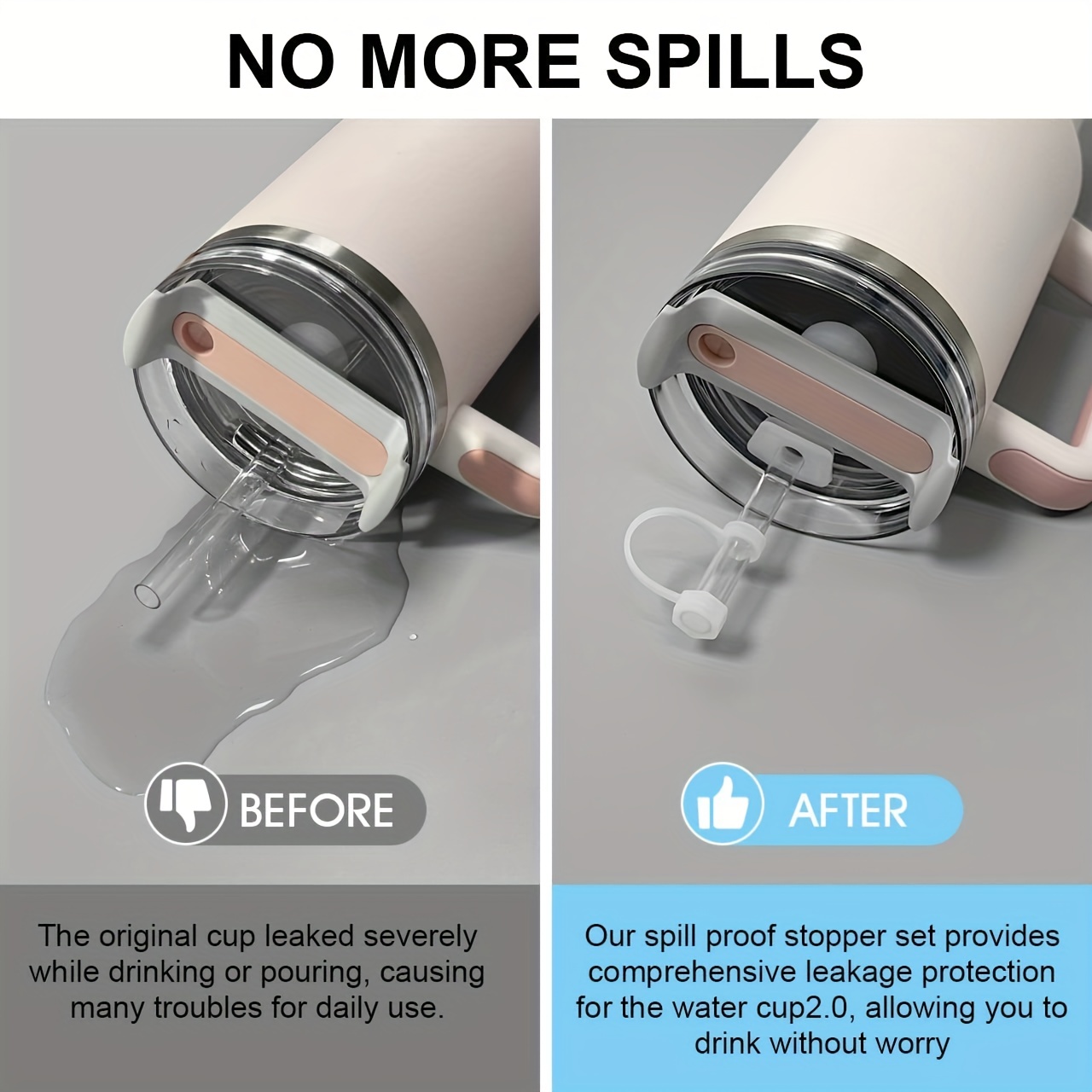 Silicone Spill Proof Stopper Set: Keep Your Drinks Secure With