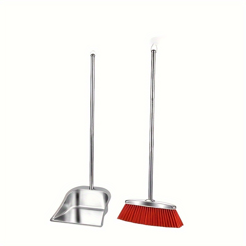 Stainless Steel Broom Dustpan Set Durable Beveled Edge - Temu United ...