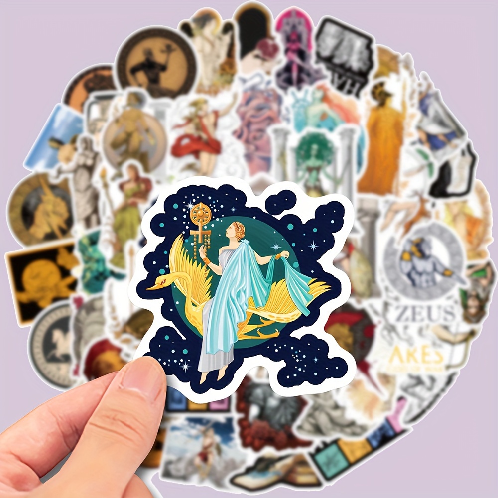 Greek Mythology Stickers Pack Cute Aesthetics Vinyl - Temu