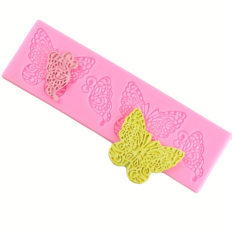 Candy Lace Butterfly Shaped Cake Decoration Silicone Mold - Temu