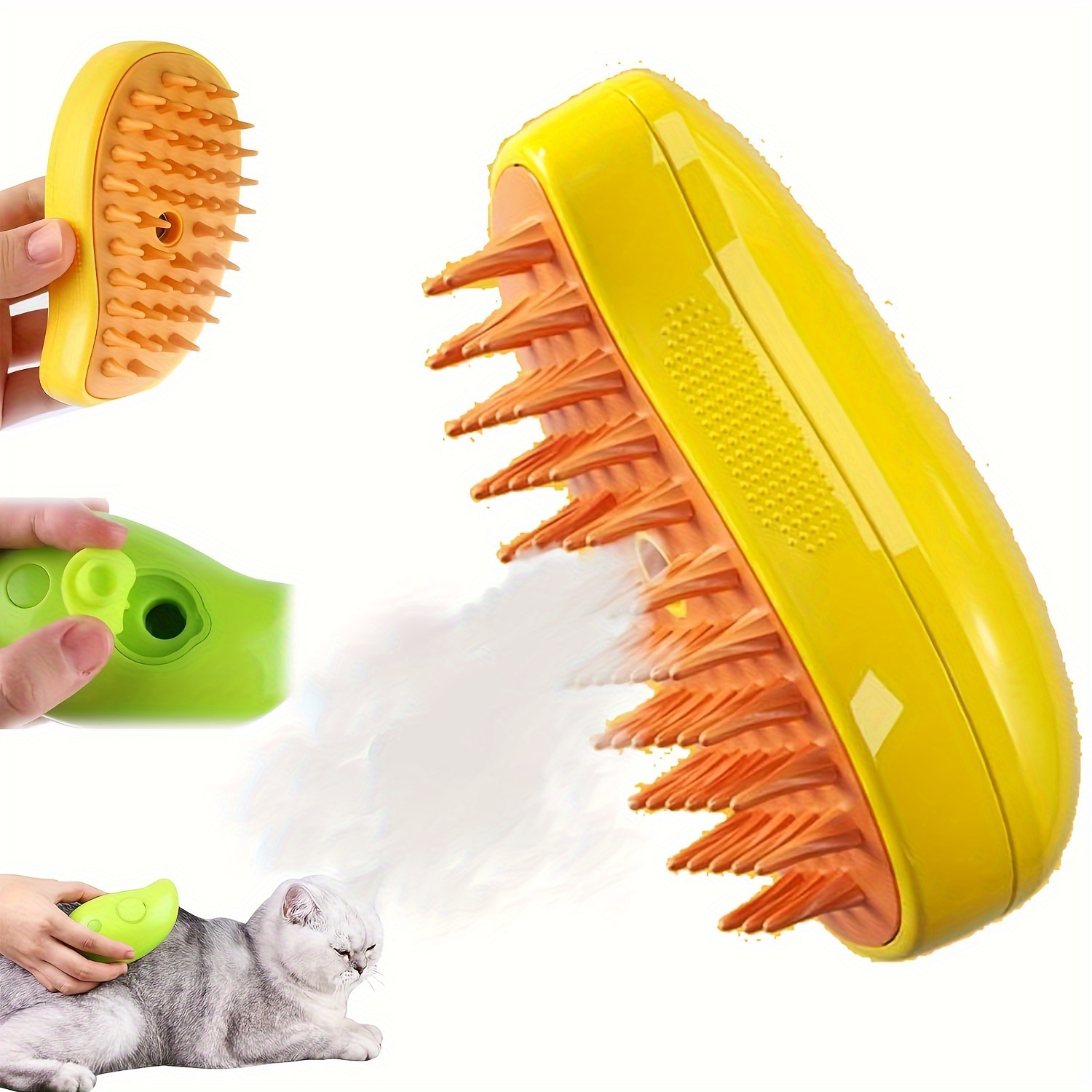 Pet Silicone Bath Brush Massage Scrub Brush For Cat And - Temu