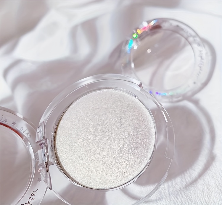 Pearly White Silver Face Highlighter Makeup Shimmer Glitter Temu