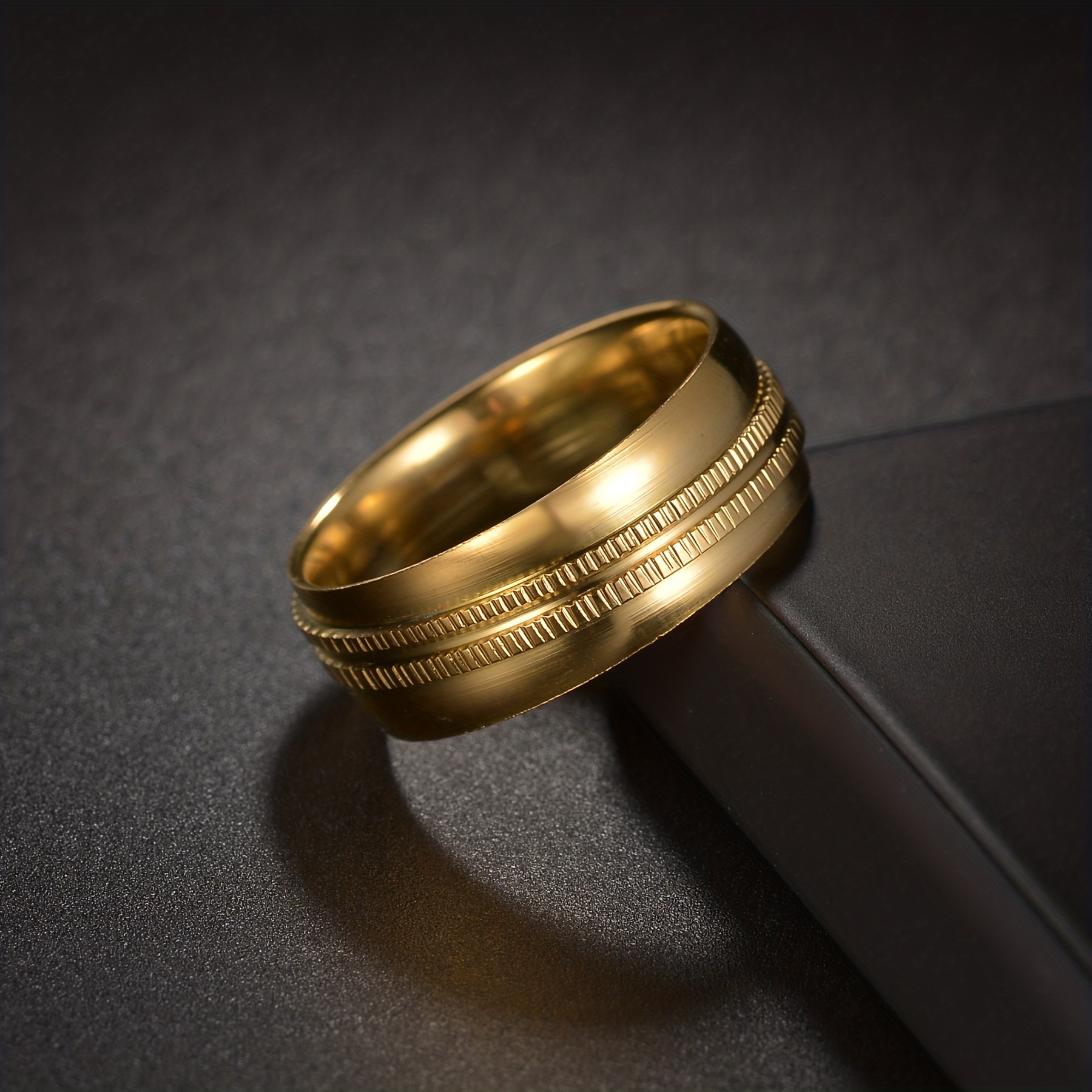 Stainless Steel Men's Ring Tire Shape Birthday