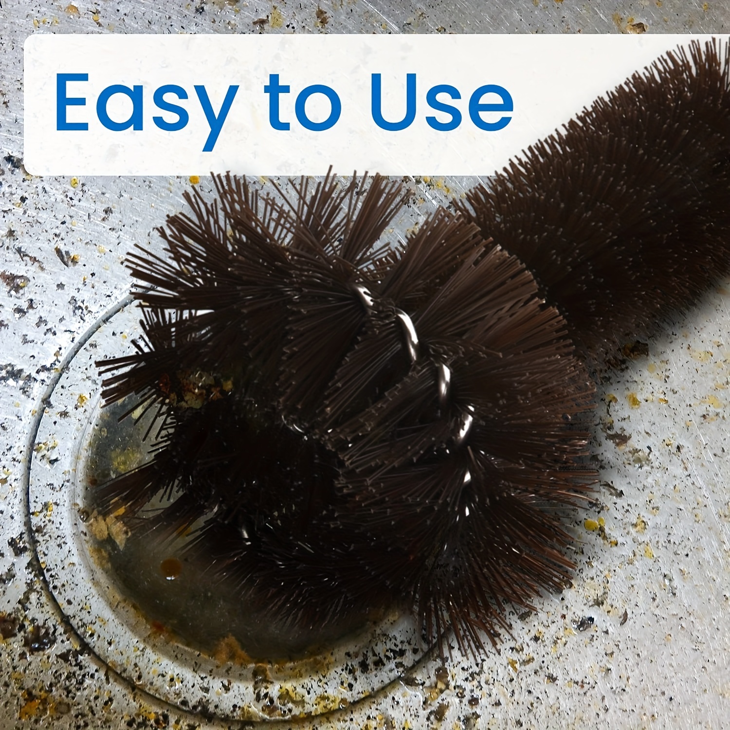 Garbage Disposal Cleaner Brush with Extra Long Handle