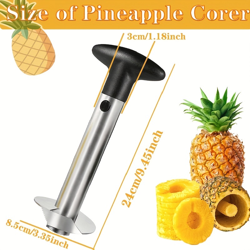 Coupe Ananas Eplucheur inox Professionnel, NUONA Tranche Ananas Couteau  d'ananas en Acier éplucheur Inox pour la Maison et la Cuisine Épluchage