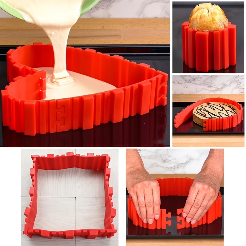 4pcs Silicone Cake Molds, Cake Decoration Diy Baking Mold Magic