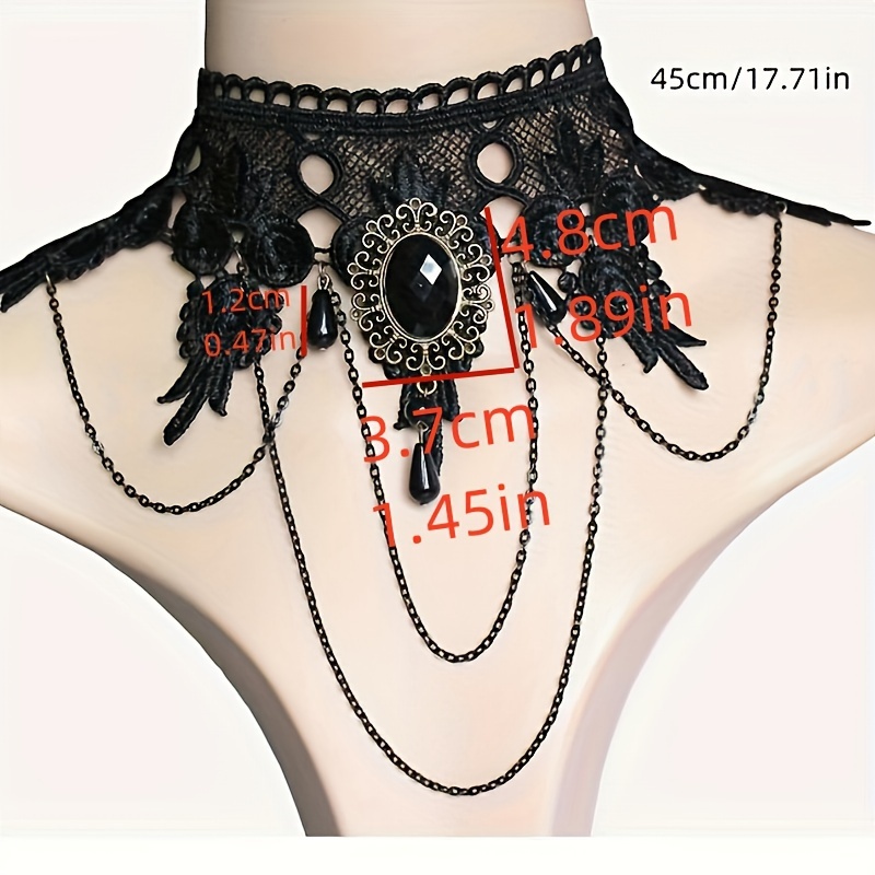 Lace Choker Necklace Set for Women
