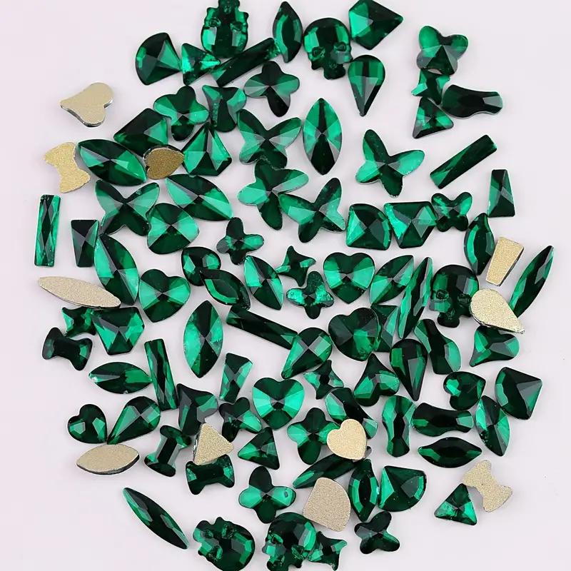 Best Deal for Green Emerald DIY Clothes Decorative Sewing Fancy Stones