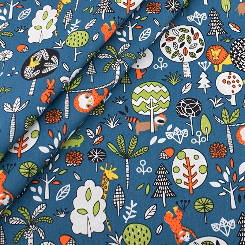 Cartoon Pattern Twill Cotton Fabric Precut Fabric For - Temu