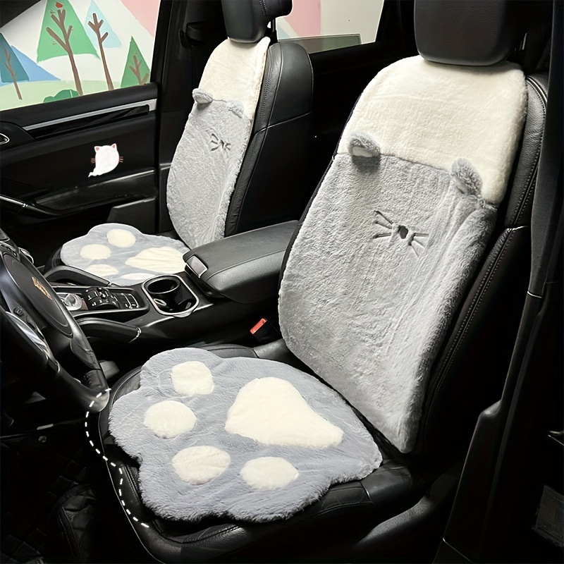 Car Cushion Winter New Plush Automotive Cushion Car - Temu