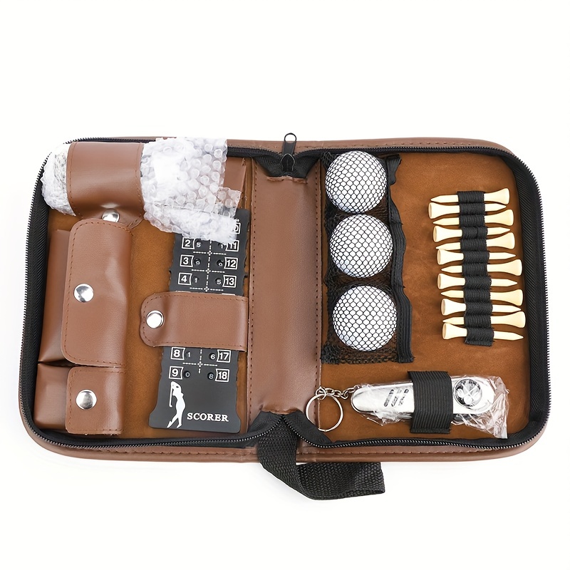 Golf Tool Kit For Men And Women, Golf Accessories Set With Storage Case,  Golf Balls, Rangefinder, Golf Tees, Brush, Golf Ball Clamp
