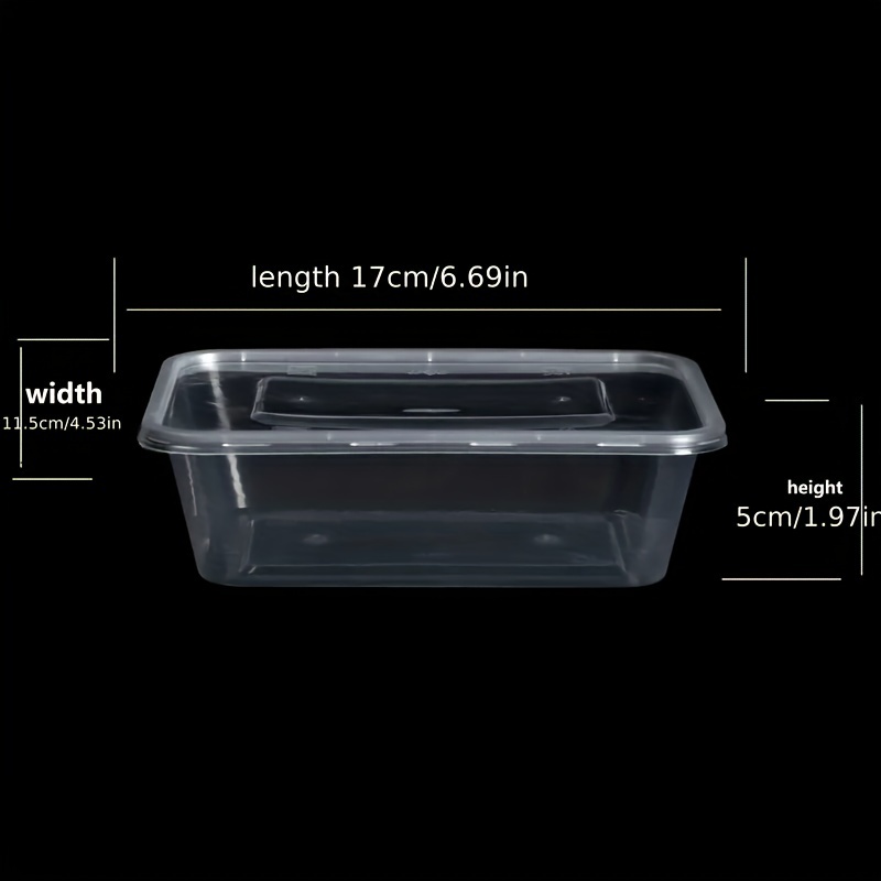 50pcs Disposable High Temp Resistant Lunch Boxes