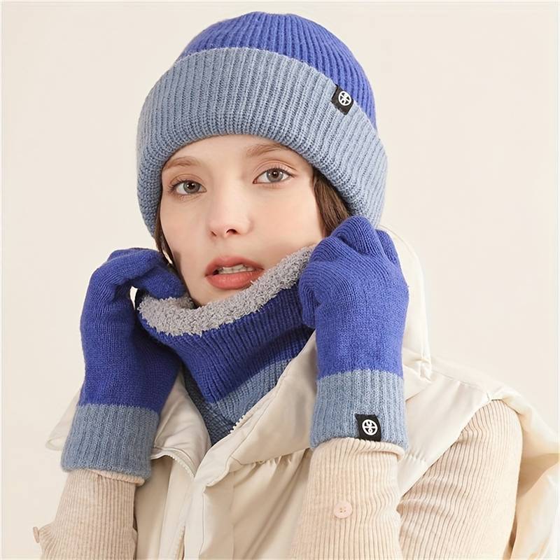 AMALTEA - Ensemble Bonnet, écharpe Et Gants - Femme - Beige - Taille AMALTEA - Ensemble Bonnet, écharpe Et Gants - Femme - Beige - Taille