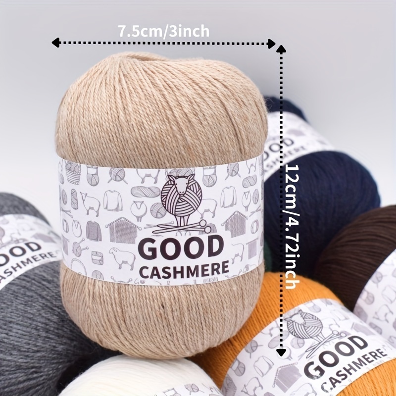 1pc 50g Light Brown Soft Skin-friendly Cashmere Yarn, For Diy Knitting Of  Autumn And Winter Wearable Warm Sweater / Scarf. Fluffy, Lightweight,  Comfortable And Delicate Touch; Colorful, Versatile, Glossy Fleece With Rich