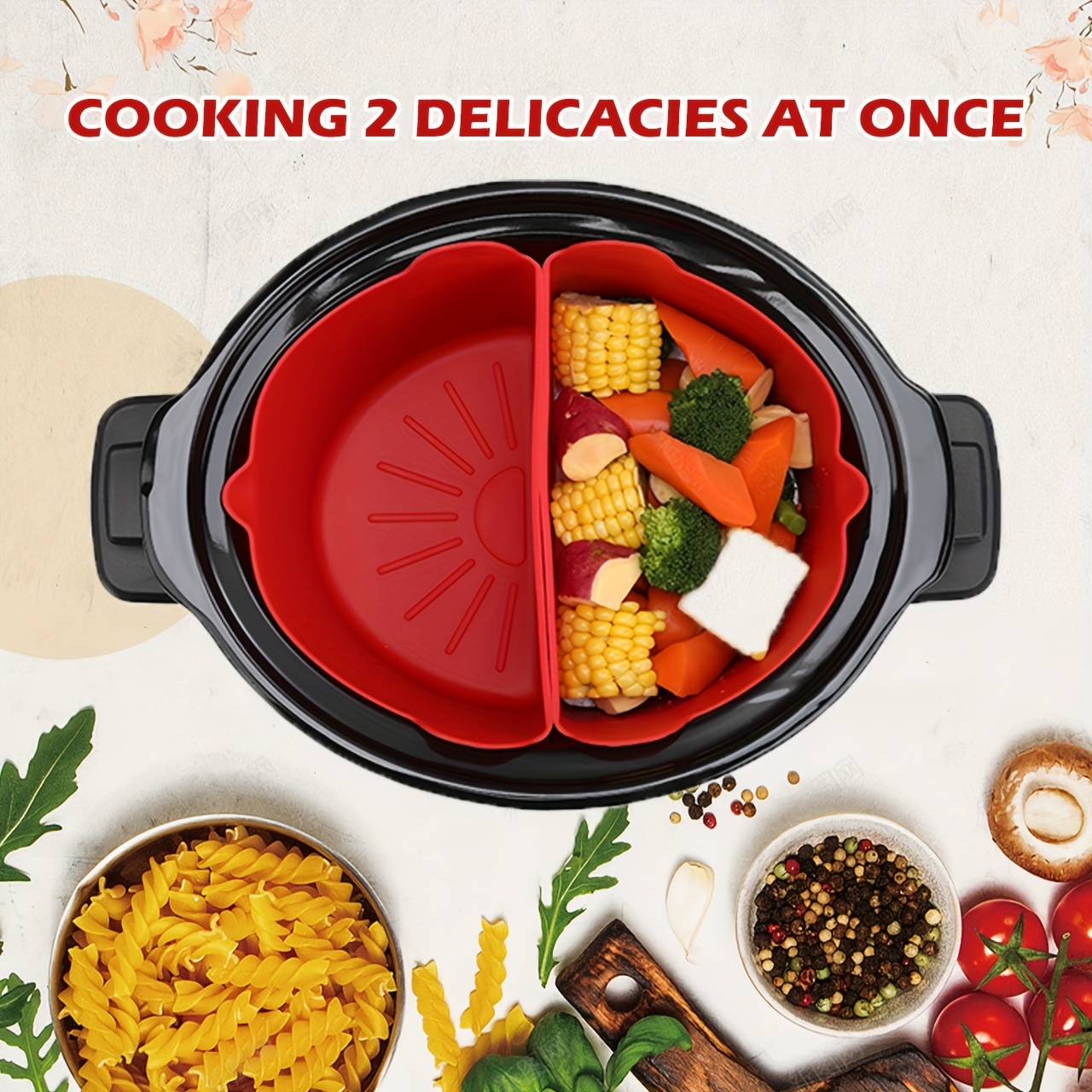 Slow Cooker Dividers Slow Cooker Liners Leak Proof Silicone - Temu