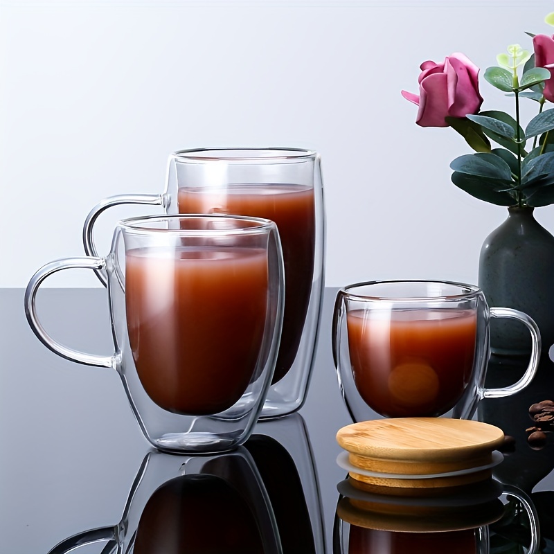 Glass Mug Cup Tea Milk Coffee, Glass Mugs Hot Beverages