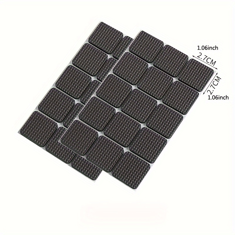 Non Slip Furniture Pads - 18pcs 3 Furniture Grippers , Non Skid for Furniture Legs ,Self Adhesive Rubber Feet Furniture Feet ,Anti Slide Furniture
